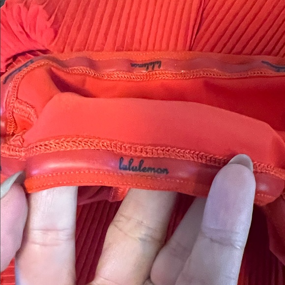lululemon skort Pleat to Street Mid-Rise Skirt Tennis Golf Hot Heat Red 14 XL - Picture 10 of 10